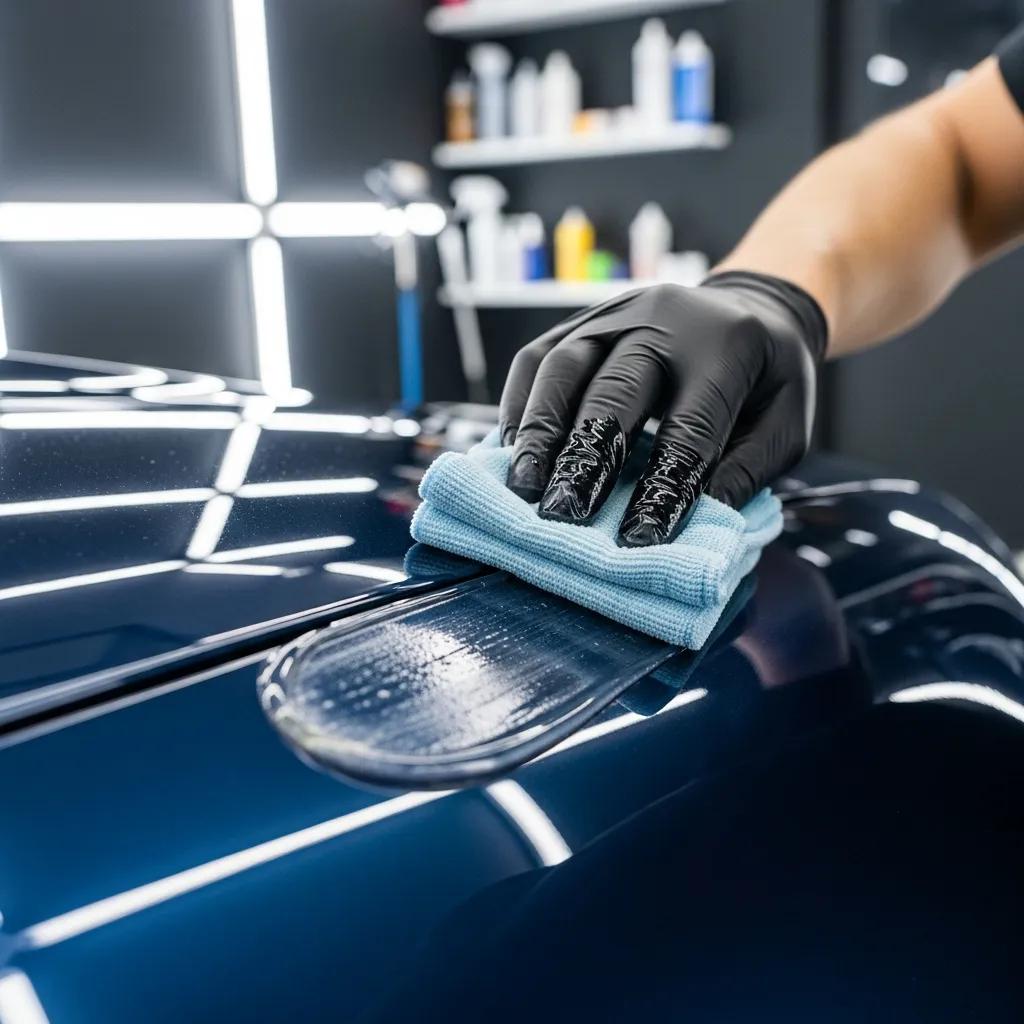 Applying advanced ceramic paint protection to a vehicle's finish